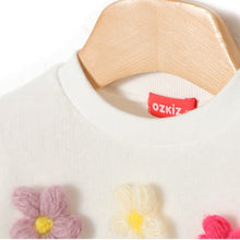 Load image into Gallery viewer, girls ivory knit sweatshirt
