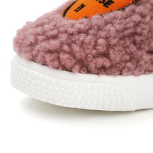 Load image into Gallery viewer, kids pink fur slip-on shoes
