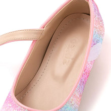 Load image into Gallery viewer, girls pink glitter mary jane shoes
