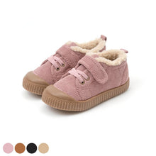 Load image into Gallery viewer, kids pink fur sneakers
