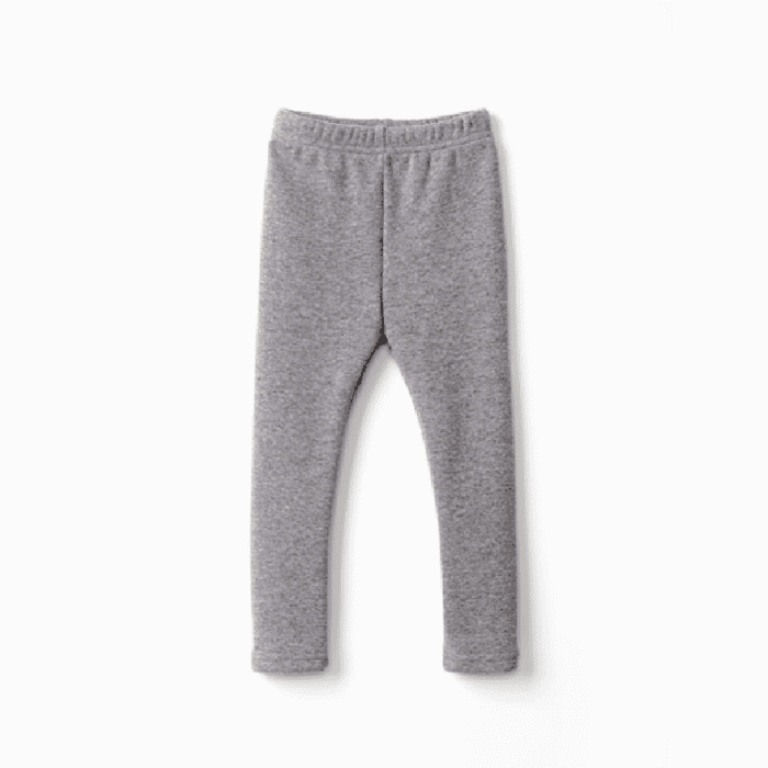 kids grey fleece leggings