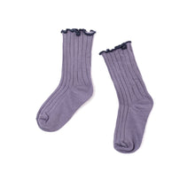 将图片加载到图库查看器，kids purple colored socks
