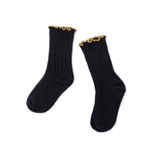 Load image into Gallery viewer, kids black colored socks
