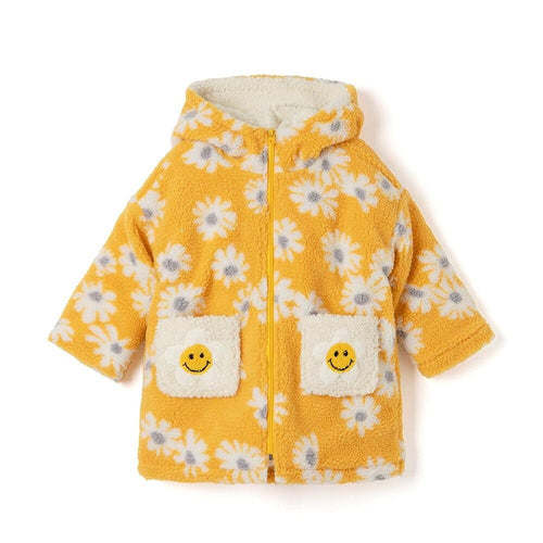 girls yellow hooded jacket