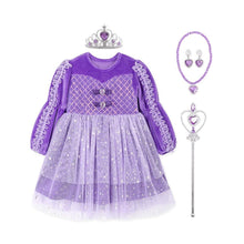 Load image into Gallery viewer, purple princess costume dress

