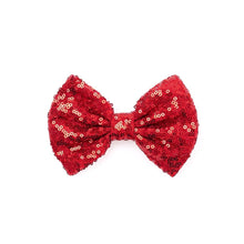 Load image into Gallery viewer, girls red bow hairpin
