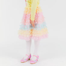 Load image into Gallery viewer, girls rainbow tulle skirt
