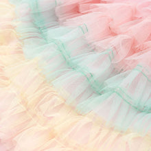 Load image into Gallery viewer, girls rainbow tulle skirt

