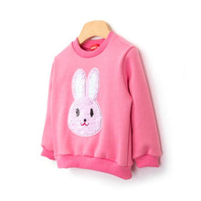Load image into Gallery viewer, girls pink reversible sequin sweatshirt
