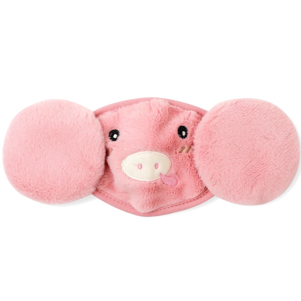 kids pink mask earmuffs