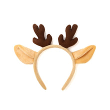 Load image into Gallery viewer, &#39;Soft Rudolph&#39; Mask and Headband Set
