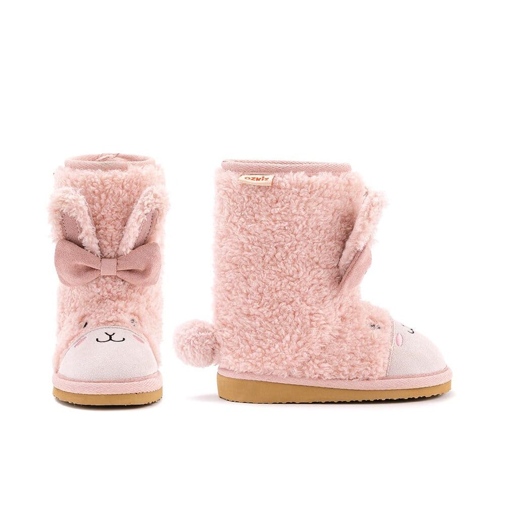 kids pink winter boots