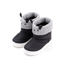 Load image into Gallery viewer, kids black padded winter boots
